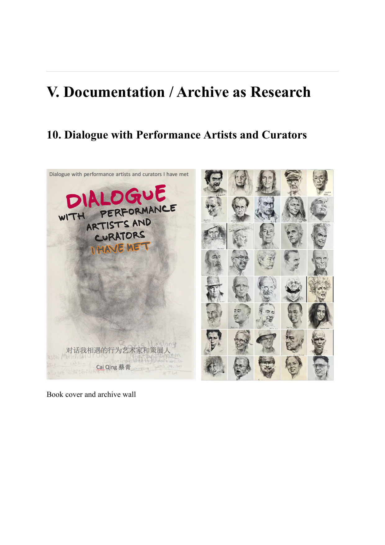 Dialogue with Performance Artists